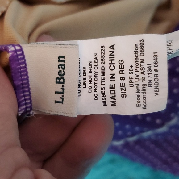 L.L. Bean Pok-a-dot Swimsuit - Picture 5 of 6